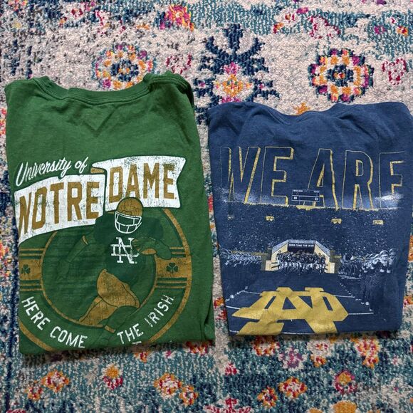 The Shirt 25 Years Men's University of Notre Dame Football TShirt Sz XL Lot of 2 - Picture 2 of 10